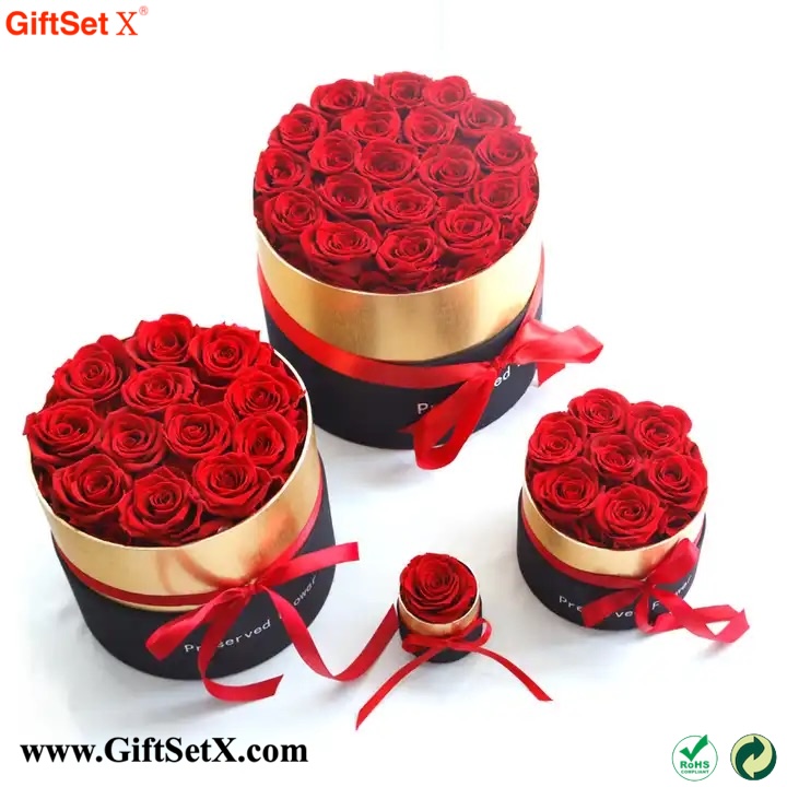 ভ্যালেন্টাইন সংরক্ষিত গোলাপ ফুল উপহার সেট